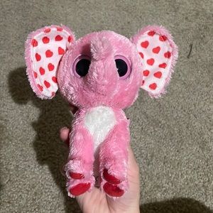 Pink elephant Beanie Baby